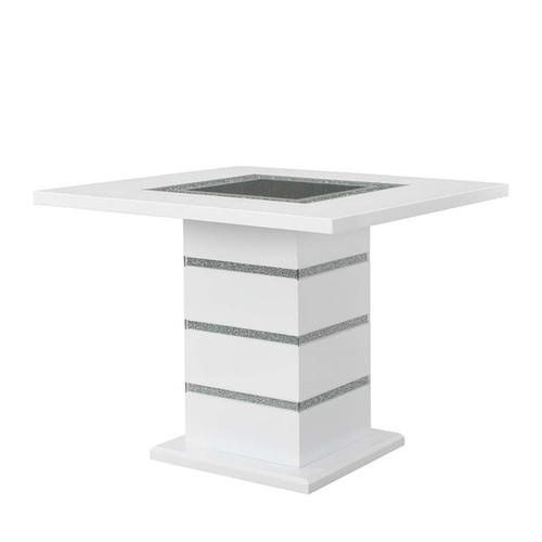 Acme Furniture Elizaveta Gray White 5pc Counter Height Set