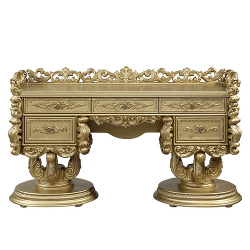 Acme Furniture Bernadette Gold Vanity Set