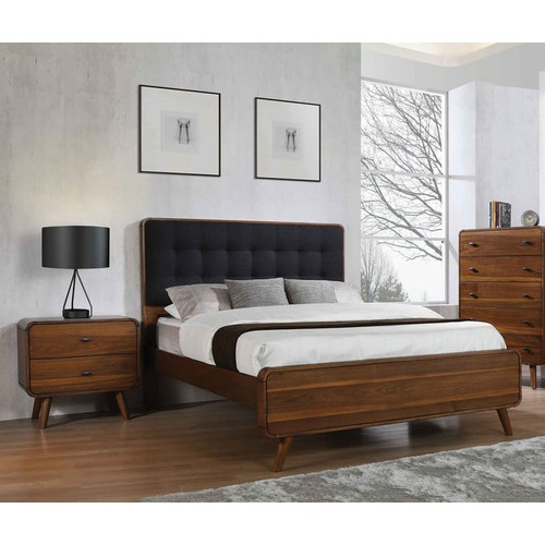 Coaster Furniture Robyn 2pc King Bedroom Set with Upholstered Headboard