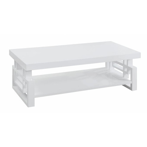 Coaster Furniture Schmitt White 3pc Coffee Table Set