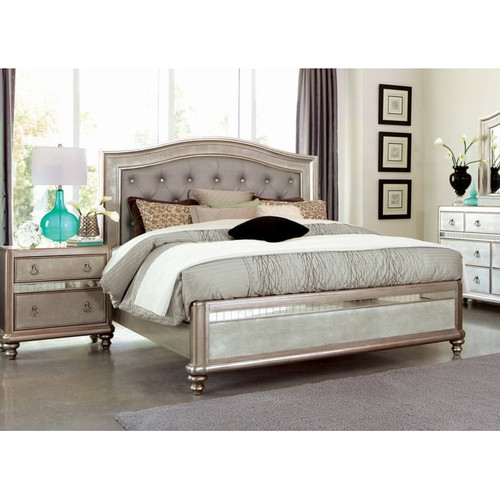 Coaster Furniture Bling Game 2pc Bedroom Set with Queen Bed