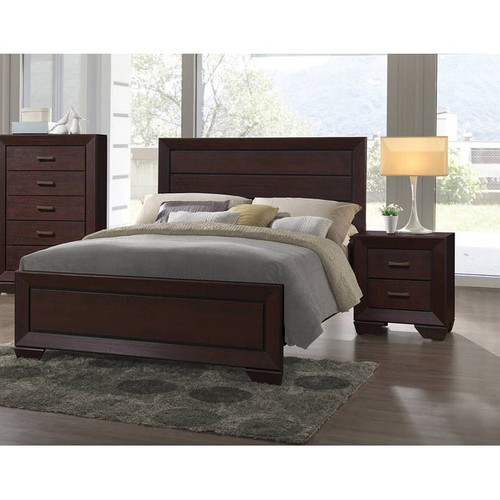 Coaster Furniture Kauffman Dark Cocoa 2pc Bedroom Set with King Bed