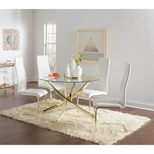 Coaster Furniture Montclair White 5pc Dining Room Set