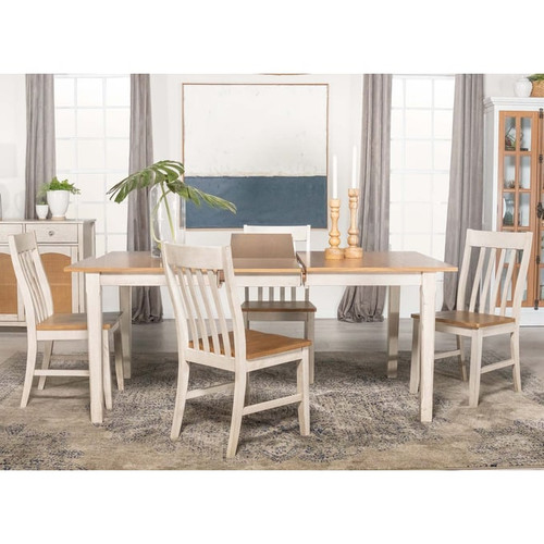 Coaster Furniture Kirby Natural White 5pc Dining Room Set