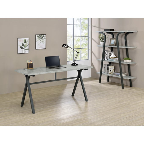 Coaster Furniture Tatum Cement 2pc Office Furniture Set