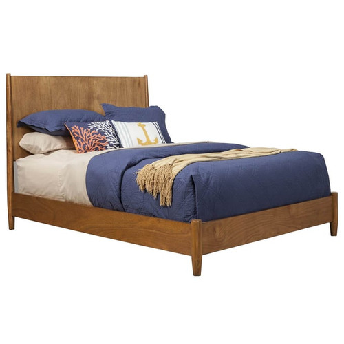 Alpine Furniture Flynn Acorn 2pc Bedroom Set with Queen Panel Bed