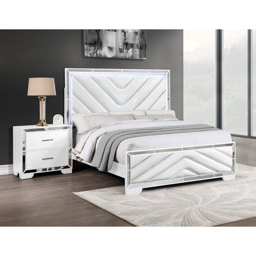 Bella Esprit Celina White 2pc Bedroom Set with Queen Bed