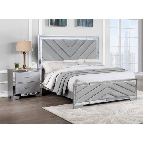 Bella Esprit Celina Silver 2pc Bedroom Set with Queen Bed