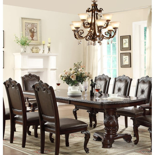 Crown Mark Kiera Brown Dining Table