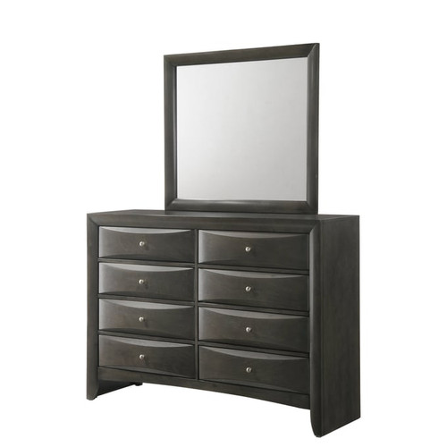 Crown Mark Emily Grey Dresser And Mirror