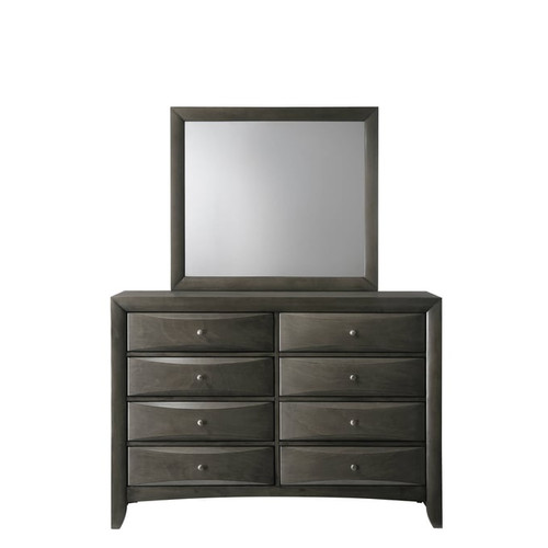 Crown Mark Emily Grey Dresser And Mirror