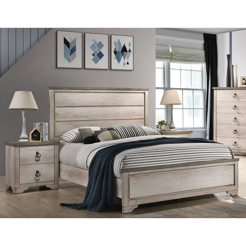 Crown Mark Patterson 2pc Bedroom Set with Queen Panel Bed