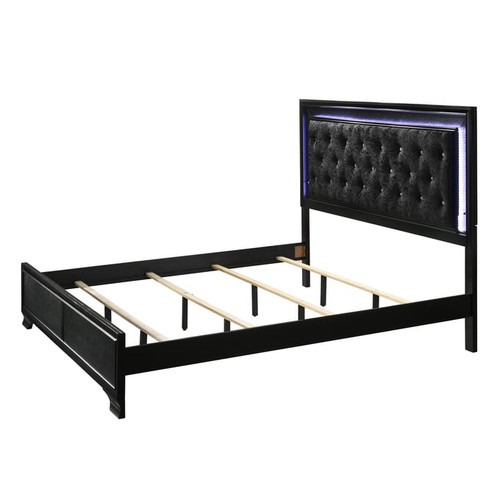 Crown Mark Micah Black King Bed