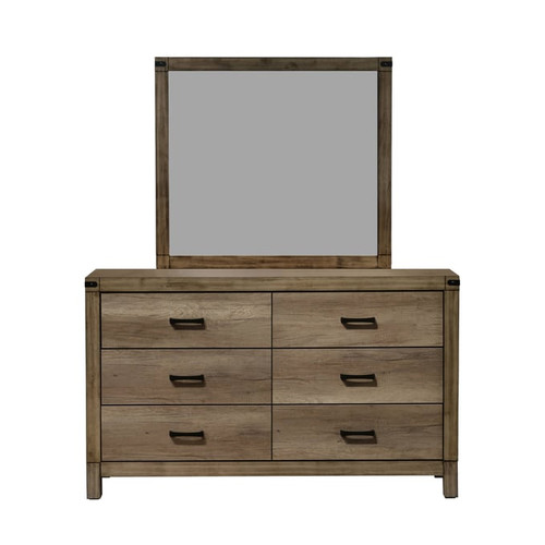 Crown Mark Matteo Melamine Dresser and Mirror