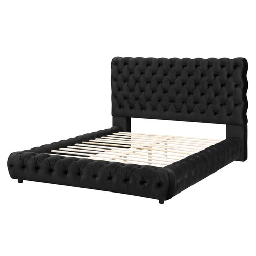 Crown Mark Flory Black King Bed