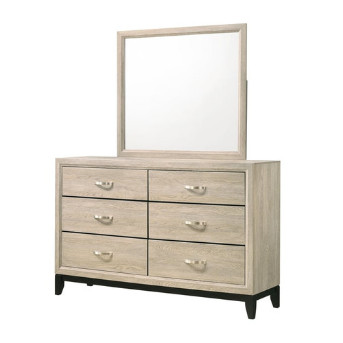 Crown Mark Akerson Drift Wood Dresser and Mirror