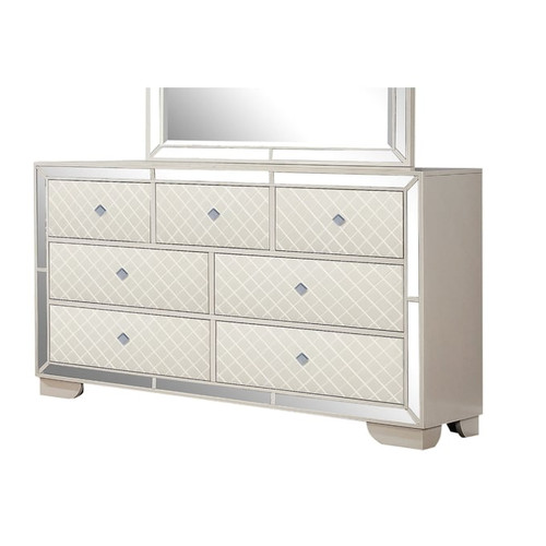 Galaxy Home Madison Beige Dresser and Mirror