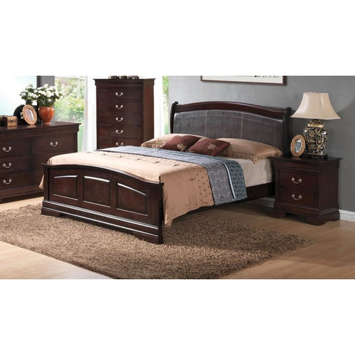 Glory Furniture Louis Phillipe Gray 2pc Bedroom Set with Twin Sleigh Bed
