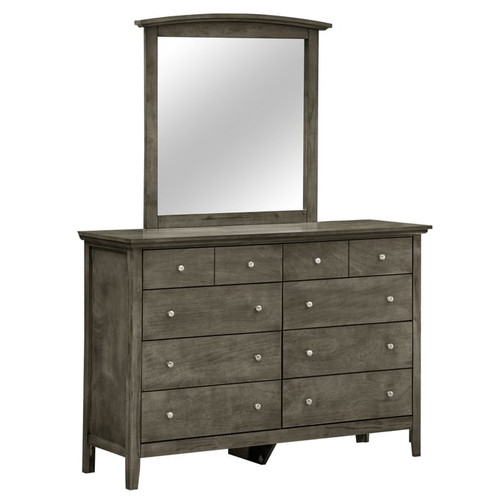 Glory Furniture Hammond Gray Dresser and Mirror