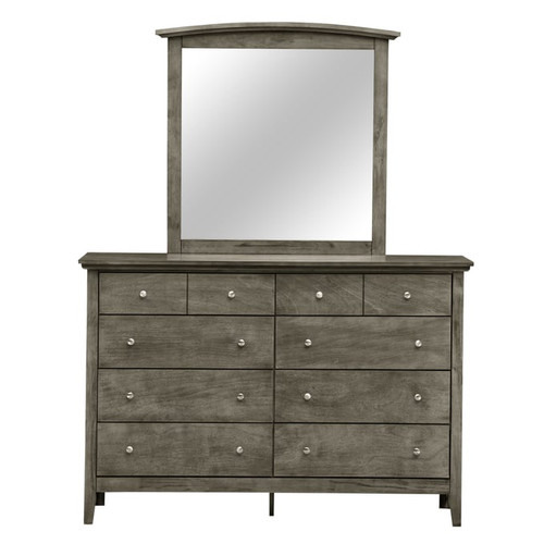 Glory Furniture Hammond Gray Dresser and Mirror