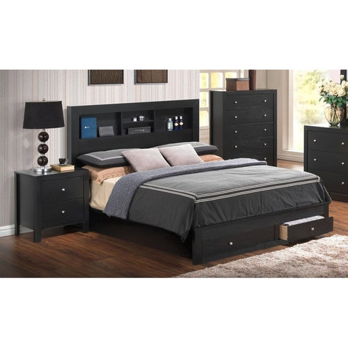 Glory Furniture Louis Phillipe G3150C-Tb2 Twin Bed , Black, 1 - Harris  Teeter