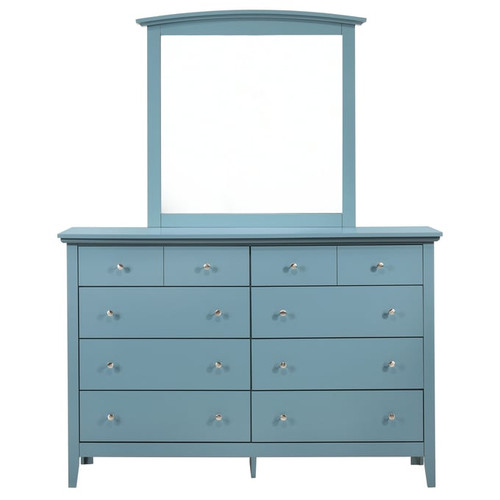 Glory Furniture Hammond Teal Dresser and Mirror