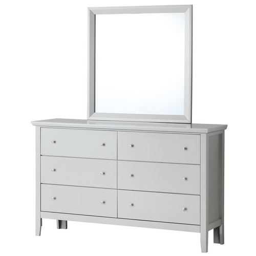 Glory Furniture Primo Silver Champagne Dresser and Mirror