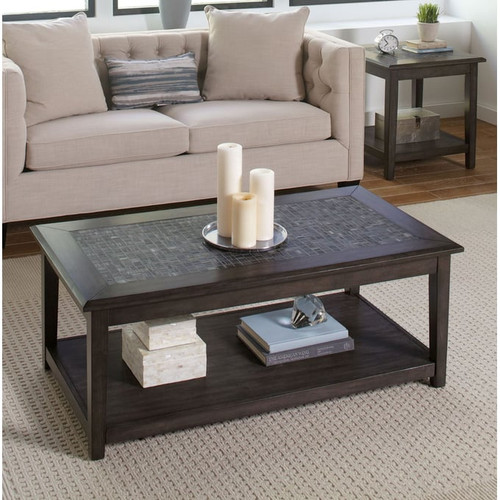 Jofran Furniture Baroque Grey 3pc Coffee Table Set