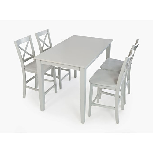 Jofran Furniture Simplicity Grey 5pc Counter Height Sets