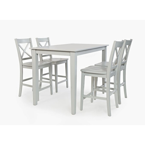 Jofran Furniture Simplicity Grey 5pc Counter Height Sets