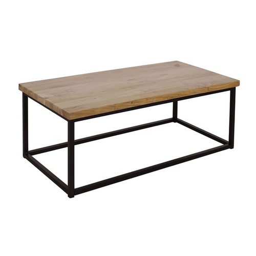 Jofran Furniture Ames Natural Black 3pc Coffee Table Set