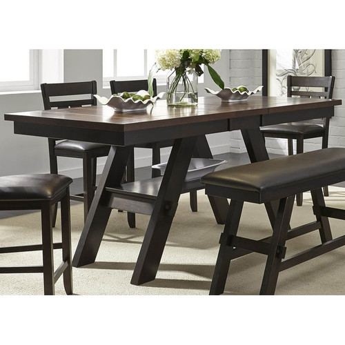 Liberty Lawson Espresso 6pc Counter Height Set With Bench