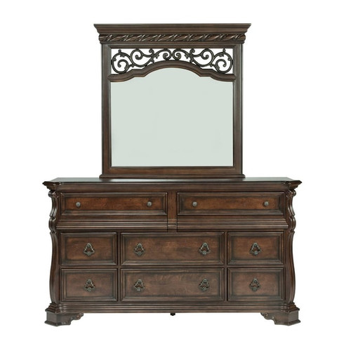 Liberty Arbor Place Brownstone 8 Drawers Dresser And Mirror