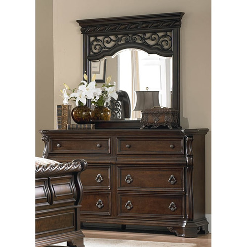 Liberty Arbor Place Brownstone 8 Drawers Dresser And Mirror