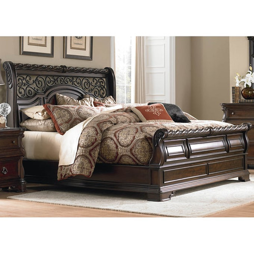 Liberty Arbor Place Brownstone Queen Sleigh Bed
