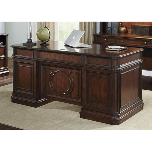 Liberty Brayton Manor Jr Cognac Executive Desk