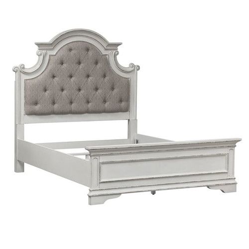 Liberty Magnolia Manor Antique White Full Upholstered Bed