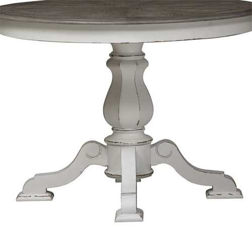 Liberty Magnolia Manor White Pedestal Table