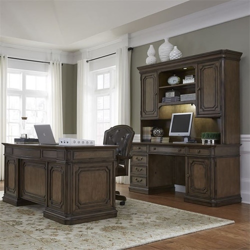 Liberty Amelia Antique Toffee 5pc Office Furniture Sets