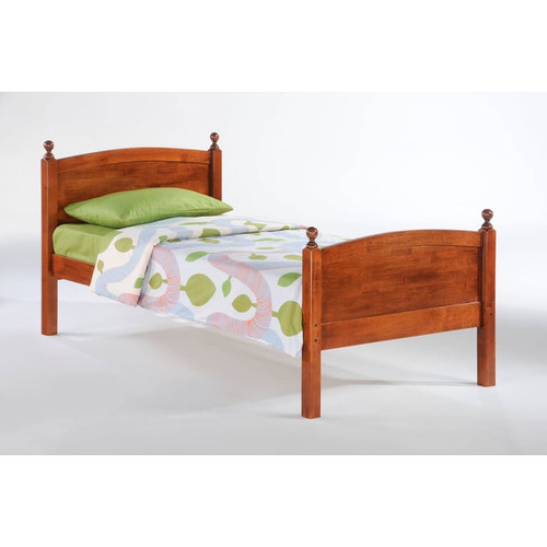 Night And Day Furniture Licorice Cherry Twin Drawer Bed