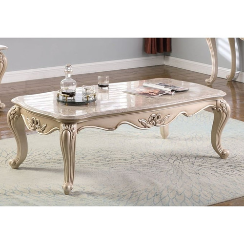 New Classic Furniture Monique White 3pc Coffee Table Set