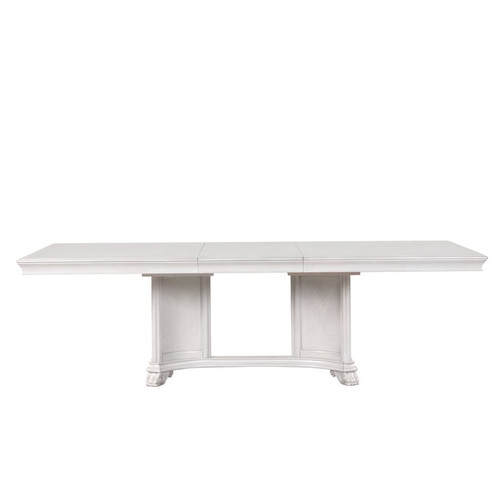 New Classic Furniture Cambria Hills Mist Gray Dining Table