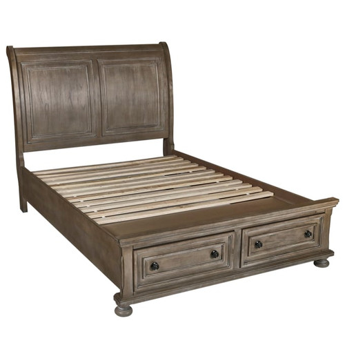 New Classic Furniture Allegra Pewter Full Storage Bed