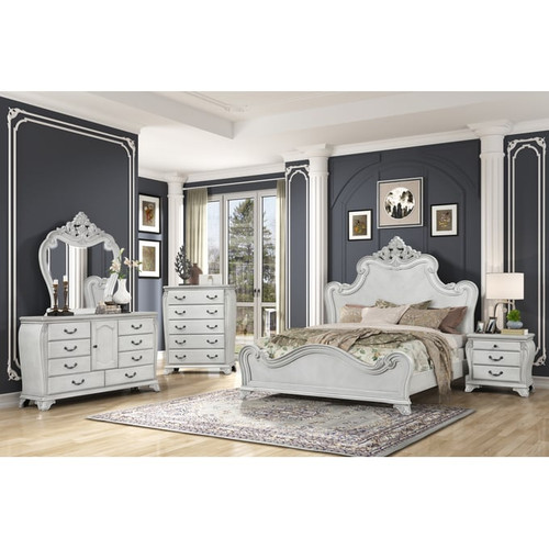 New Classic Furniture Cambria Hills Mist Gray King Bed