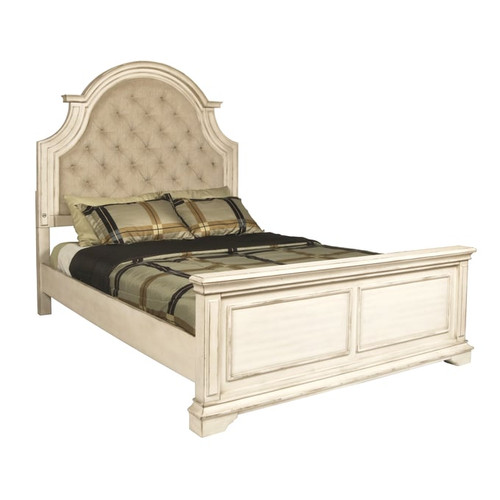 New Classic Furniture Anastasia Antique White 2pc Bedroom Set with Queen Bed