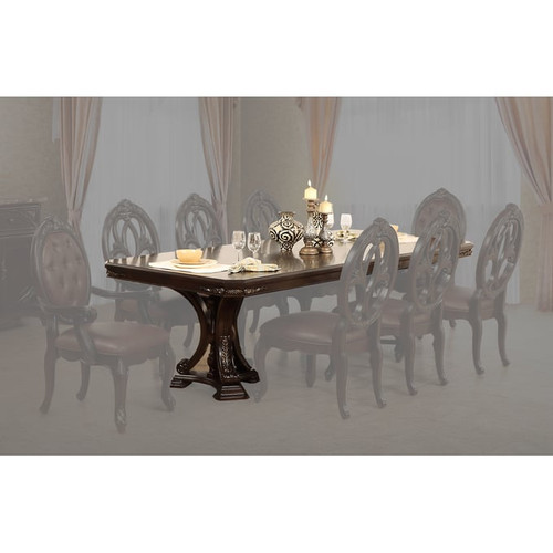 New Classic Furniture Palazzo Marina Brown Dining Table