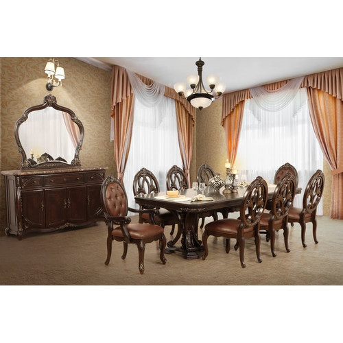 New Classic Furniture Palazzo Marina Brown Dining Table