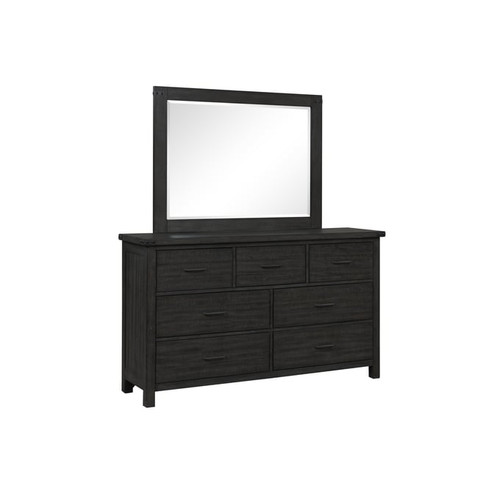 New Classic Furniture Galleon Gray Dresser and Mirror