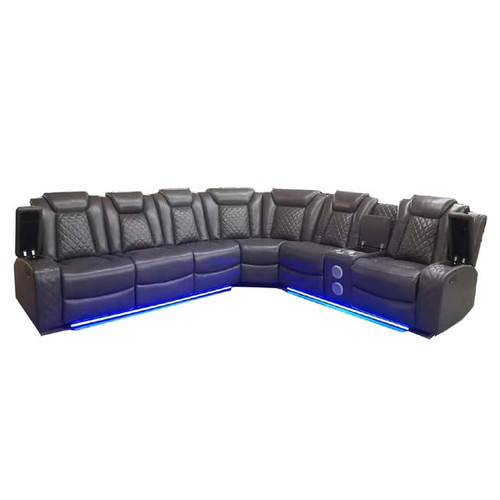 New Classic Furniture Orion Black Power Headrest Footrest Sectional