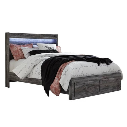Ashley Furniture Baystorm Gray Queen Storage Bed